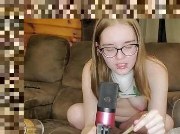 Stoner Grilfriend Smokes a Joint With You and Touches Her Pink Pussy (Roleplay) - IzzyHellbourne