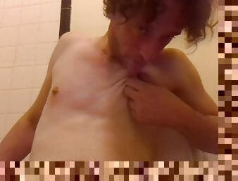 Licking My Nipples, On My Toilet