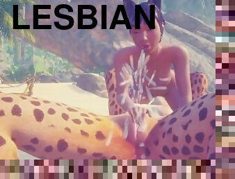 Trap the Cat FURRY lesbian sex on the beach