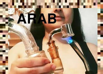 Arab BBW does Purple Punch Dab