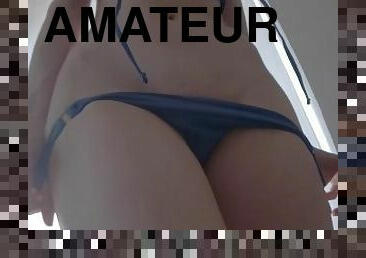 amatör, brudar, tonåring, fransk, pov, webbkamera, ensam, bikini, små-bröst