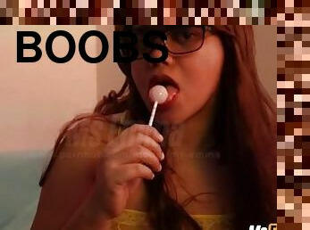 Naughty Pinay Tease on Cam while Sucking Lollipop