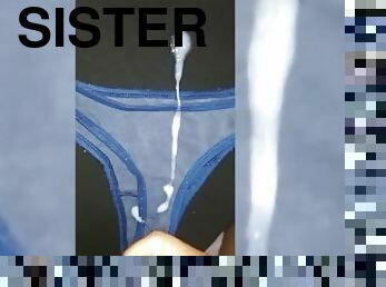 cum on my stepsister's panties