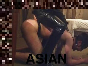 एशियाई, समलैंगिक, गुलाम, राइडिंग, बुत