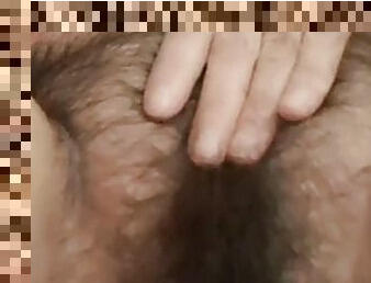 The hairy pussy of the 52 year old mature woman