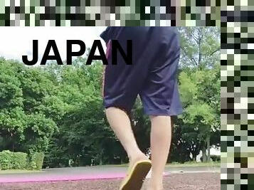 Japanese college students having sex intercourse in a park near the Tokyo Olympics venue!?Big ass?