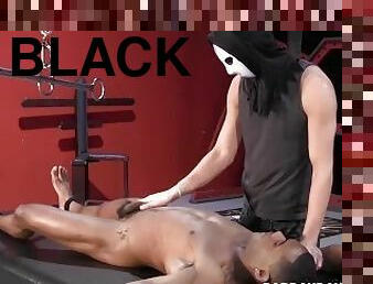 gay, sadomasoquismo, negra, atada, fetichista, bondage, gay-joven, calientapollas