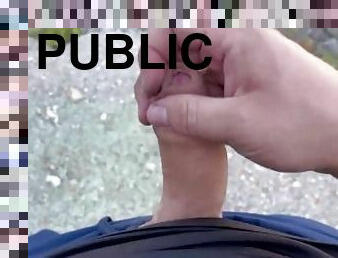 Weekend public outdoor masturbation on Croatian Island