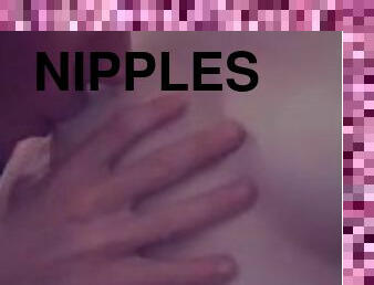 Nibbles on babes nipples!