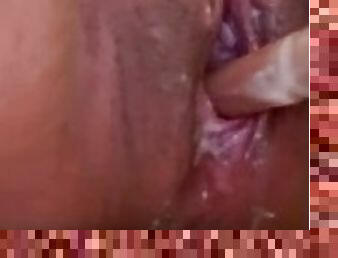 Masturbating my self with my lipgloss ????????????