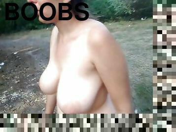 culo, tetas-grandes, enorme, al-aire-libre, amateur, regordeta, regordeta-chubby, primera-persona, natural, tetas