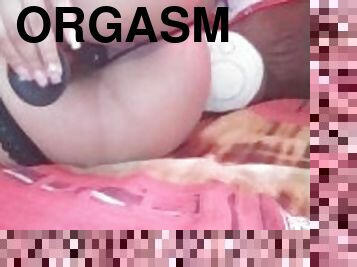 Female masturbation, Young Latina feeling orgasm