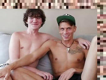 Tight Southern Twink Cums HARD while getting Dicked Down by Troy Accola RAW