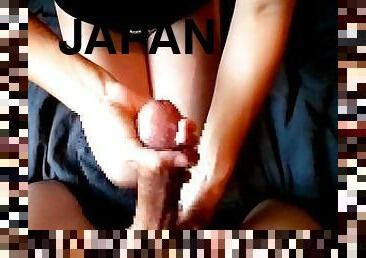 ?????????????????????????? Petite Beauty Thigh Ejaculation ? Slimy best Lotion Handjob Japan Couple