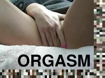 masturbation, orgasm, kvinnligt-sprut, amatör, samling