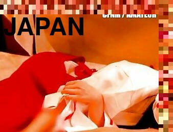 Handjob Next to Him. / Japanese Femdom CFNM Amateur Cosplay
