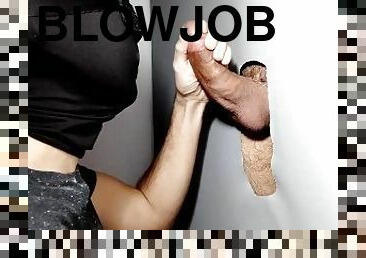 Fat cock cut returns to Gloryhole to get rid of the jaw