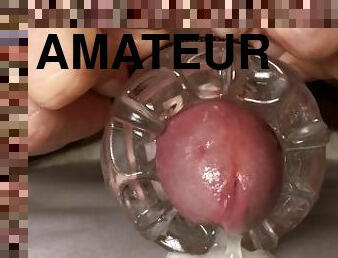 Amateur Guy Cumming A Lot Inside Of A Fleshlight - 60 FPS