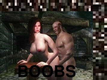 Skyrim : Sex on table from behind