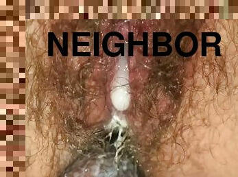 Neighbor needs money so she let me give her a creampie