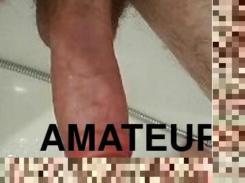 masturbation and cum in bathroom