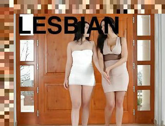 Pamela Sanchez And Kyra Queen - Knockers On Wood Lesbians And Hot