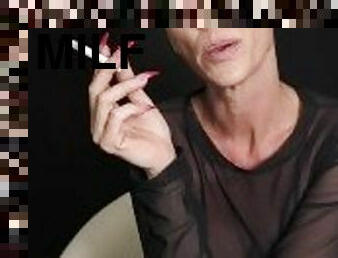 Kiki Deez Pulls A Sharon Stone While Smoking