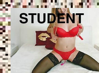 studentki, ładniutka, dildo