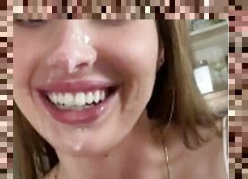Wife Cum Sluts Facial & Creampie