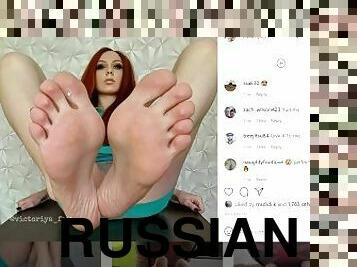 @victoriya_ft Russian Sexy Russian Femdom Foot Model Review