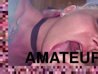 store-pupper, amatør, blowjob, cumshot, milf, compilation, svelging, facial, cum, blond