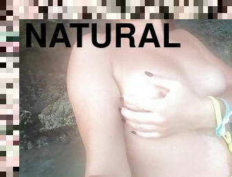 nudist, offentlig, russisk, kone, amatør, babes, strand, blond, naturlig, ekshibisjonist