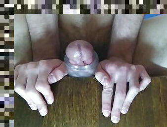CLOSE UP VIEW until intense orgasm - HUGE Cock Humping Sex Toy