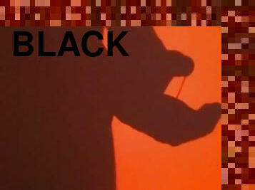 Big black dick shadow masturbation