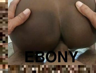 beautiful ebony pussy full of fresh sperm