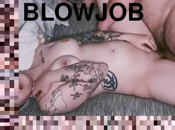 amatør, babes, blowjob, cumshot, tenåring, handjob, creampie, par, cum, knulling-fucking