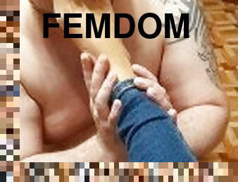 orang-rusia, amateur, hamba, kaki, fetish, perempuan-simpanan, dominasi, rambut-perang, femdom