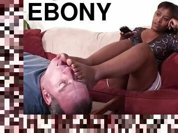 ebony, slave, føtter, mor, fetisj, suging, tær