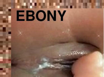 extremo, orgasmo, coño-pussy, negra-ebony, juguete, negra, prieto, consolador, guapa, a-solas