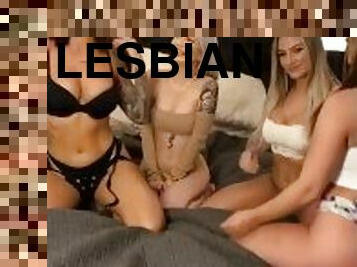 Emily Knight and friends play whit dildo lesbian fucking