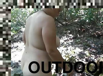 Stream Bathing- No Sex- Outdoor Sexxy Chubby Milf Frangelica Pfc Hair