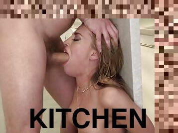 21 SEXTURY - Silvia Dellai's Gaping Ass Gets RAMMED HARD In The Kitchen!