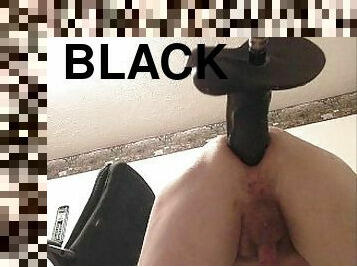 Big black realcock anal machine