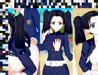 ??????????????? ?????3DCG???????[Hentai Game Koikatsu! Demon Slayer Aoi Kanzaki(Anime 3DCG Video)]