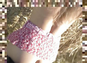 Hot Blonde Tight Pussy Having Real Sex In The Country Part1
