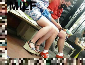 MILF, Hot Legs In Wedges High Heels