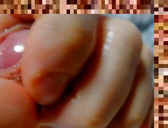 dick head ultra close up masturbation