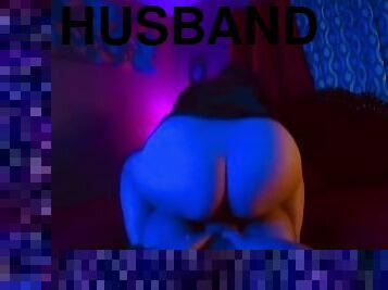 Fucking the husband till he cums all over ass!!!
