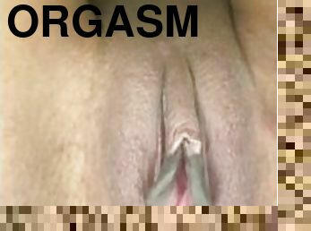 Fingering pussy orgasm