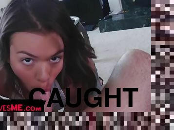 Horny Teen Babe Caught Stealing Condoms From Her Step Brother Gets Disciplined